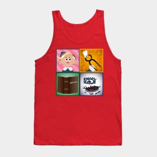 Rudolph - Hermey Squares Tank Top